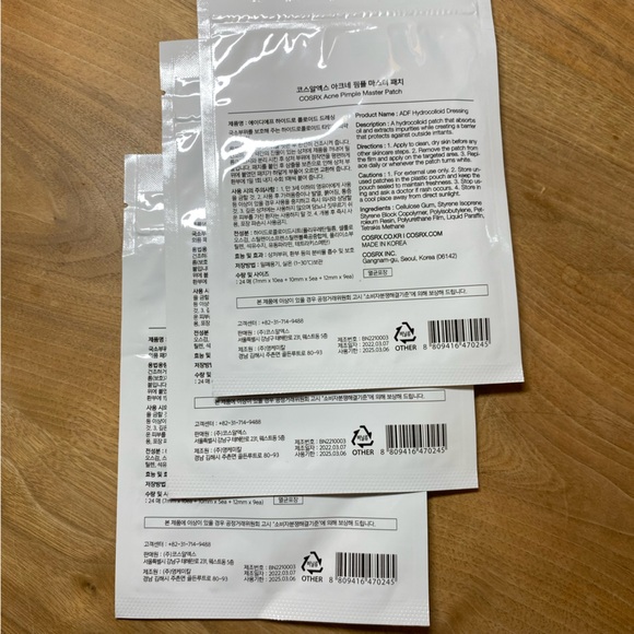 3 pack COSRX Acne Pimple Master Patch, 24 ct. hydrocolloid pimple patch - Picture 2 of 4